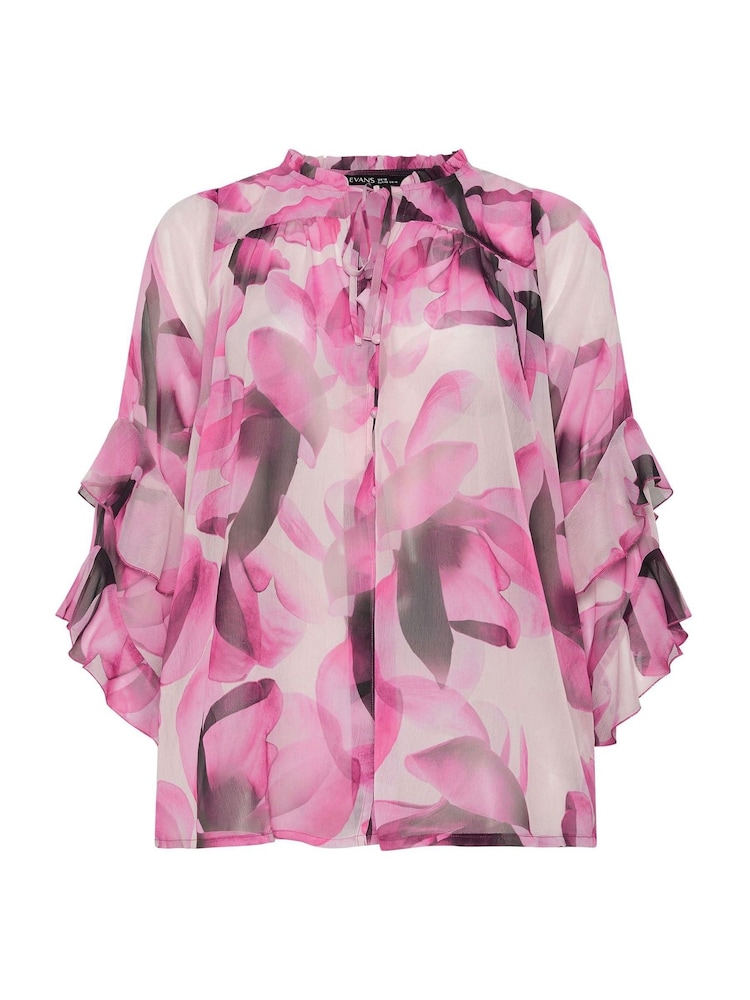 Evans Frill Sleeve Occasion Top - Afbeelding 6 van 6
