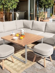 Hartman Allure Grey Trevi Square Casual Garden Dining Set - Image 1 of 1