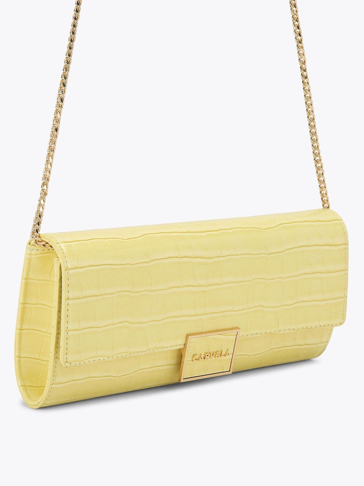 Carvela Yellow Jessica Clutch Bag - Image 2 of 4