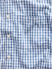 Gap Blue Gingham Denim Relaxed Straight-Hem Shirt - Image 5 of 5