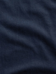 Gap Navy Linen-Cotton Relaxed Straight Trousers - Image 6 of 6