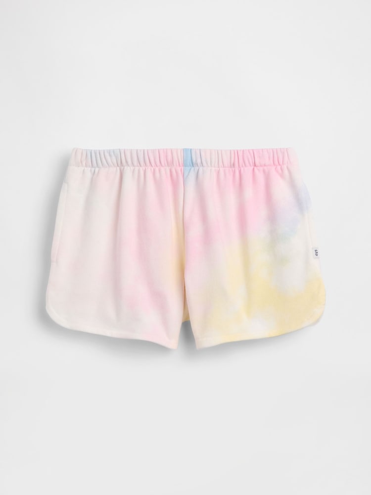 Gap Tie-Dye Vintage Soft French Terry Relaxed Dolphin Shorts (4-13yrs) - Image 1 of 2
