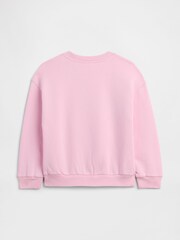 Gap Pink Logo Relaxed Crew Neck Sweatshirt (6mths-5yrs) (6mths-5yrs) - Image 2 of 3