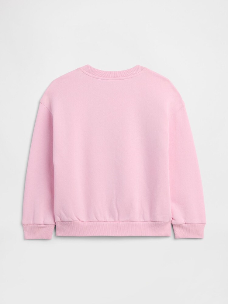 Gap Pink Logo Relaxed Crew Neck Sweatshirt (6mths-5yrs) (6mths-5yrs) - Image 2 of 3