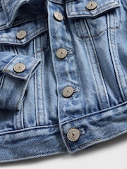 Gap Medium Wash UltraSoft Icon Denim Jacket (0-24mths) - Image 3 of 4