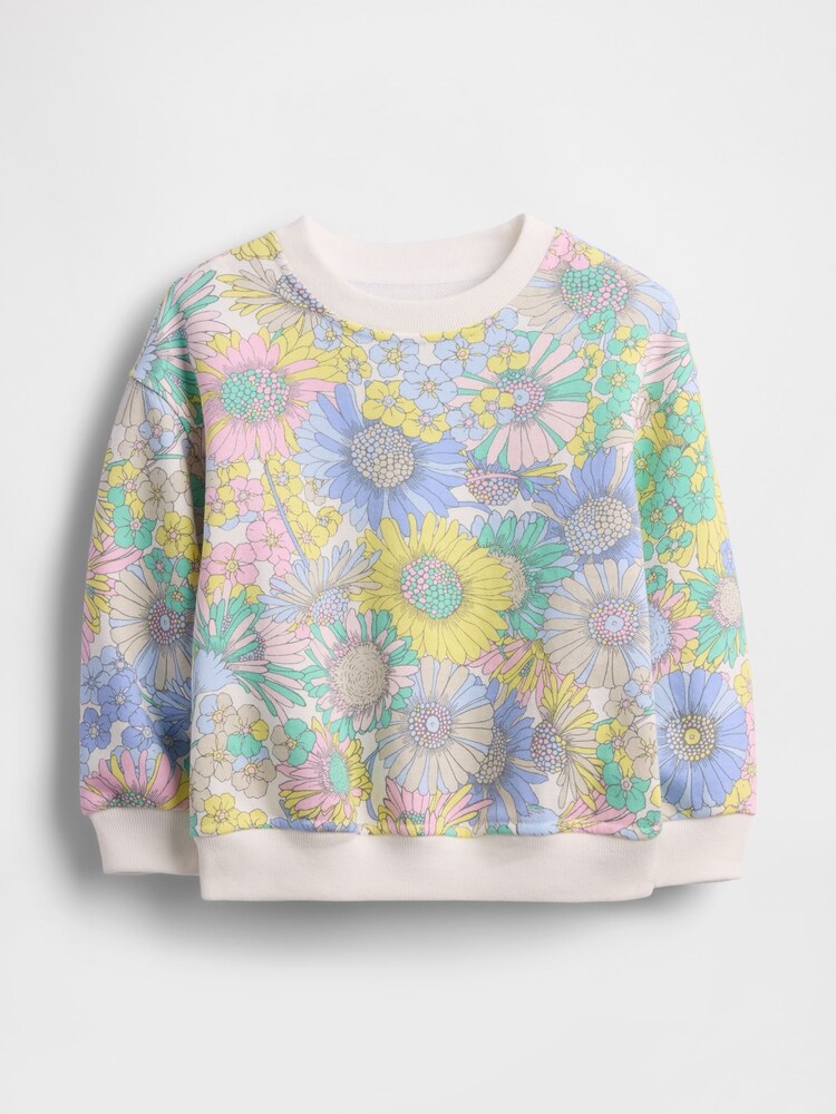 Gap Floral VintageSoft Terry Floral Sweatshirt (6mths-5yrs) - Image 1 of 2