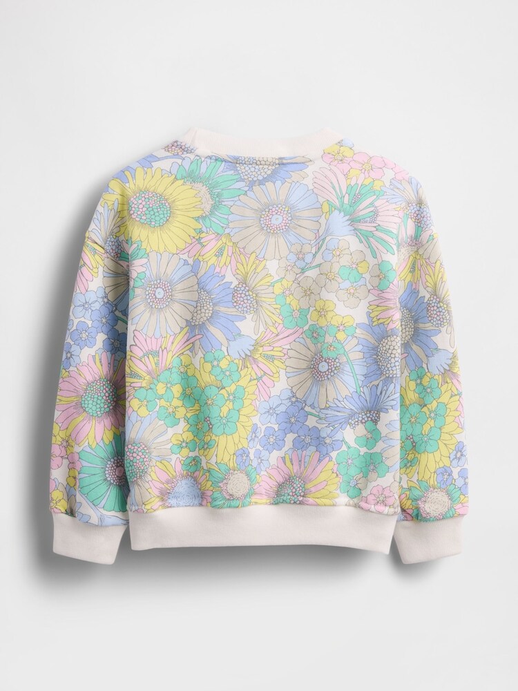 Gap Floral VintageSoft Terry Floral Sweatshirt (6mths-5yrs) - Image 2 of 2