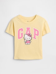 Gap Yellow Hello Kitty Hello Kitty Graphic Short Sleeve T-Shirt (2-5yrs) - Image 1 of 2
