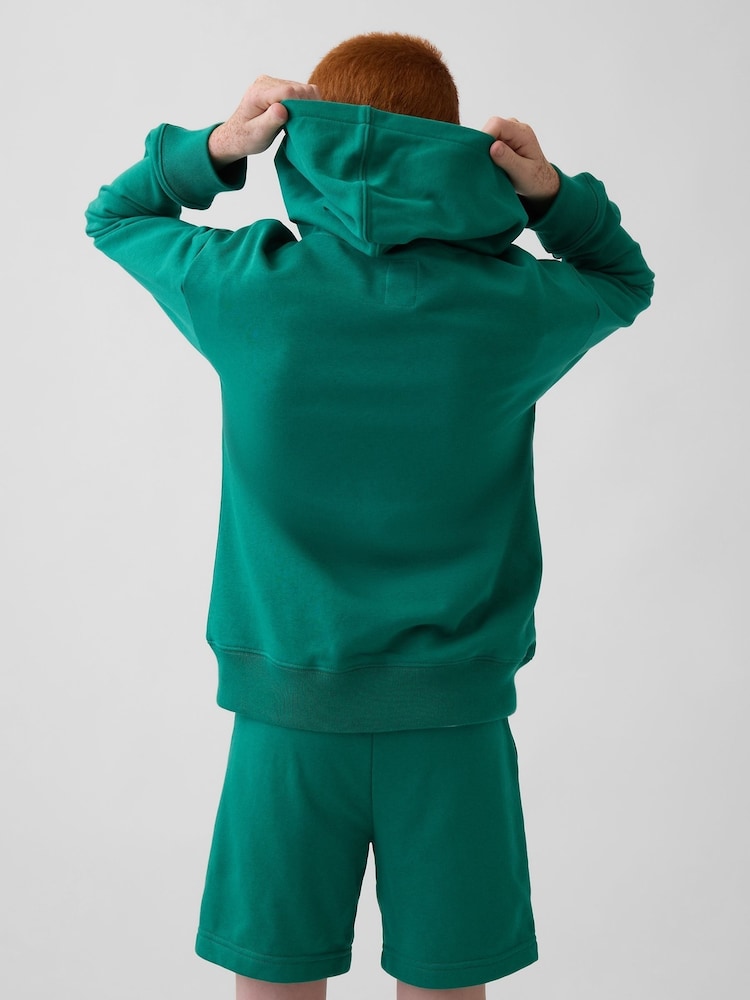 Gap Green Relaxed Logo French Terry Zip Hoodie (4-13yrs) - Image 2 of 5