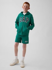 Gap Green Relaxed Logo French Terry Zip Hoodie (4-13yrs) - Image 3 of 5