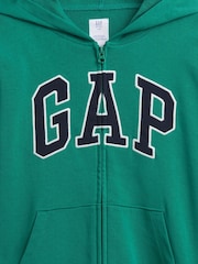 Gap Green Relaxed Logo French Terry Zip Hoodie (4-13yrs) - Image 5 of 5