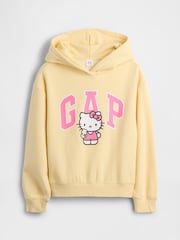 Gap Yellow Hello Kitty Relaxed Logo Hoodie (4-13yrs) - Image 1 of 3