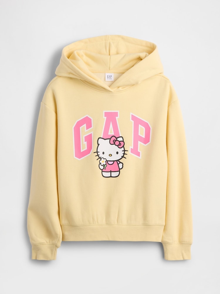 Gap Yellow Hello Kitty Relaxed Logo Hoodie (4-13yrs) - Image 1 of 3