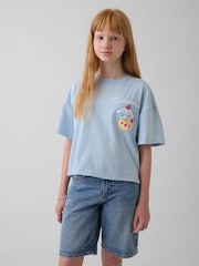 Gap Blue Cinnamorol Hello Kitty Oversized Graphic Short Sleeve T-Shirt (4-13yrs) - Image 1 of 5