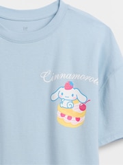Gap Blue Cinnamorol Hello Kitty Oversized Graphic Short Sleeve T-Shirt (4-13yrs) - Image 3 of 5