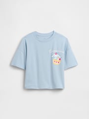 Gap Blue Cinnamorol Hello Kitty Oversized Graphic Short Sleeve T-Shirt (4-13yrs) - Image 5 of 5