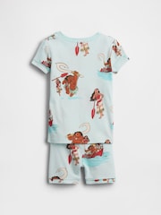 Gap Blue Moana Disney Brushed Cotton Pyjamas Short Set (6mths-5yrs) - Image 2 of 2