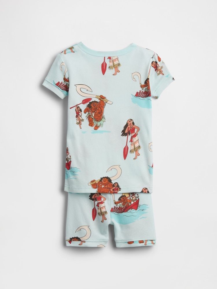 Gap Blue Moana Disney Brushed Cotton Pyjamas Short Set (6mths-5yrs) - Image 2 of 2