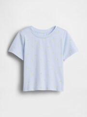 Gap Blue Lemon Mix and Match Print Short Sleeve T-Shirt (6mths-5yrs) - Image 1 of 2
