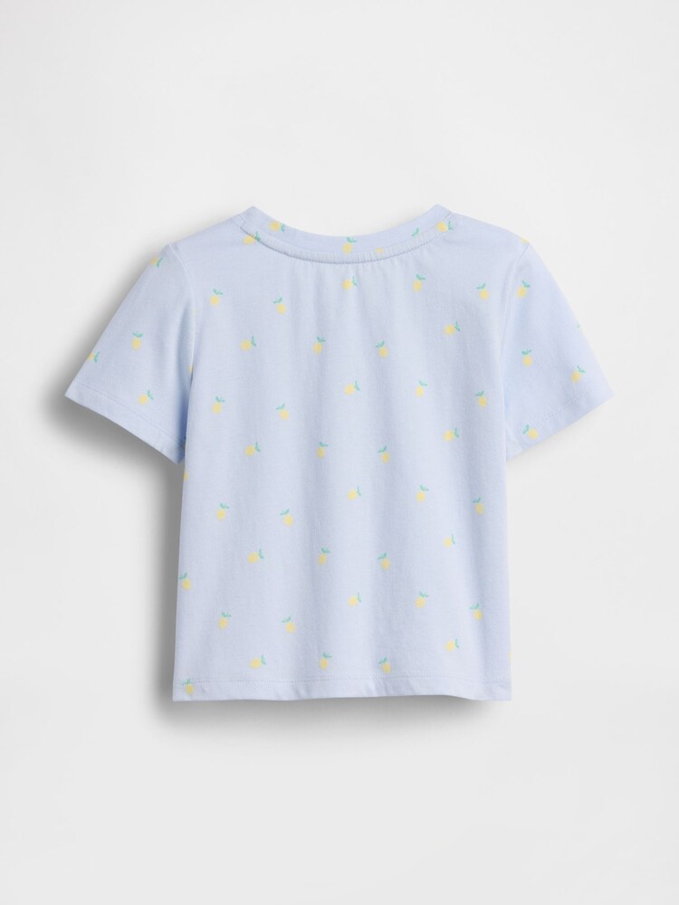 Gap Blue Lemon Mix and Match Print Short Sleeve T-Shirt (6mths-5yrs) - Image 2 of 2