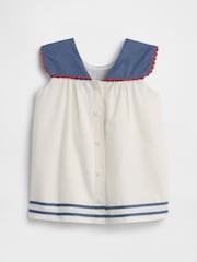 Gap Linen-Cotton Sailor Dress (0-24mths) - Bild 1 von 3