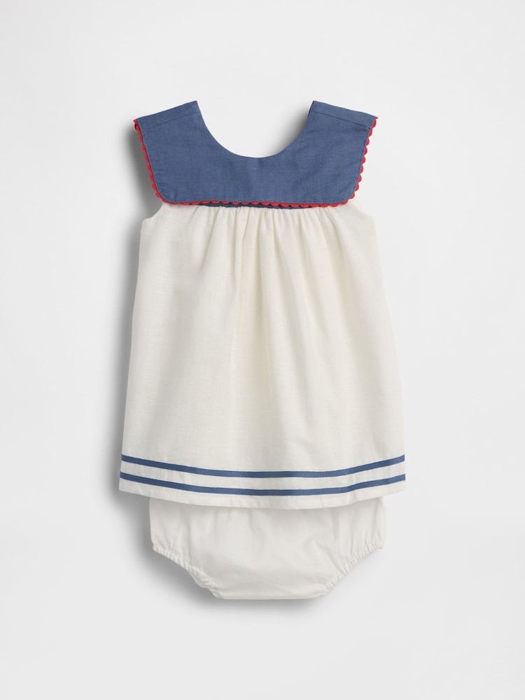 Gap Linen-Cotton Sailor Dress (0-24mths) - Bild 3 von 3