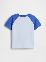 Gap Light Blue Colourblock Graphic T-Shirt (6mths-5yrs) (6mths-5yrs) - Image 2 of 3