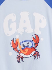 Gap Light Blue Colourblock Graphic T-Shirt (6mths-5yrs) (6mths-5yrs) - Image 3 of 3