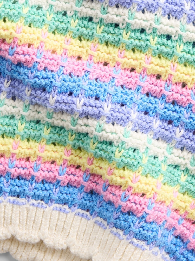 Gap Multi Stripe Crochet Pull On Shorts (6mths-5yrs) - Image 4 of 4