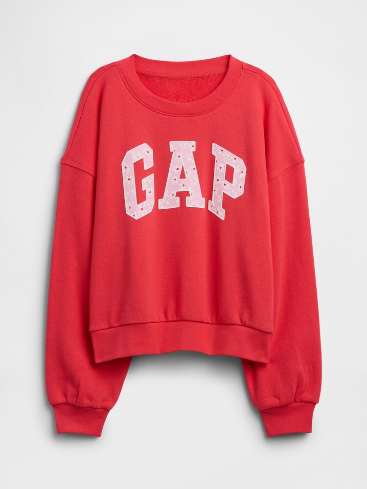 Gap Red Oversized Wedge French Terry Sweatshirt (4-13yrs) (4-13yrs) - Image 1 of 3