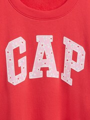 Gap Red Oversized Wedge French Terry Sweatshirt (4-13yrs) (4-13yrs) - Image 3 of 3