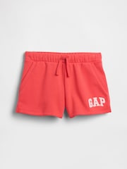 Gap Coral Pink Logo Pull On French Terry Shorts (4-13yrs) - Image 4 of 5