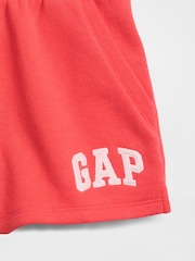 Gap Coral Pink Logo Pull On French Terry Shorts (4-13yrs) - Image 5 of 5