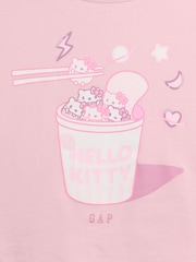 Gap Pink Hello Kitty Oversized Graphic Short Sleeve T-Shirt (4-13yrs) - Image 4 of 5