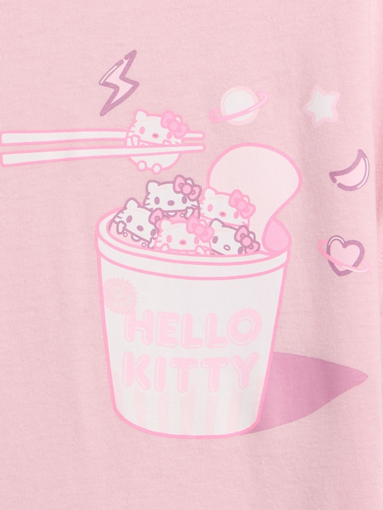 Gap Pink Hello Kitty Oversized Graphic Short Sleeve T-Shirt (4-13yrs) - Image 5 of 5