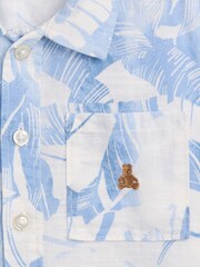 Gap Blue Linen-Cotton Short Sleeve Shirt (6mths-5yrs) - Image 4 of 4
