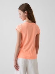 Gap Orange Short Sleeve Logo T-Shirt (4-13yrs) (4-13yrs) - Image 2 of 4