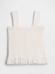 Gap White Smocked Peplum Top (4-13yrs) - Image 2 of 3