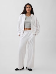 Gap White VintageSoft Terry Zip Hoodie - Image 3 of 4