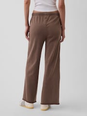 Gap Brown VintageSoft Terry Wide-Leg Joggers - Image 2 of 5