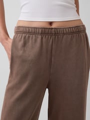 Gap Brown VintageSoft Terry Wide-Leg Joggers - Image 5 of 5