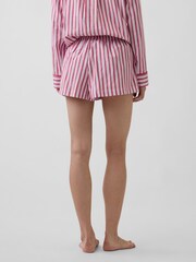 Gap Red Stripe Poplin Pyjama Boxer Shorts - Image 2 of 5
