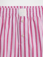 Gap Red Stripe Poplin Pyjama Boxer Shorts - Image 5 of 5