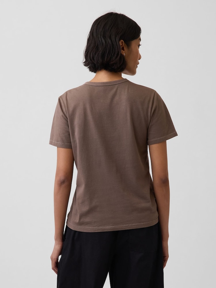 Gap Brown Vintage Soft Short Sleeve T-Shirt - Image 2 of 4