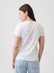 Gap White Lemon Favourite Short Sleeve T-Shirt - Image 2 of 5