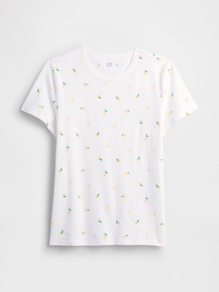 Gap White Lemon Favourite Short Sleeve T-Shirt - Image 5 of 5