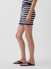Gap Navy Crochet Stripe Easy Mini Skort - Image 3 of 5