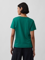 Gap Forrest Green Vintage Soft V-Neck Short Sleeve T-Shirt - Image 2 of 4