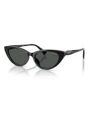 Ralph By Ralph Lauren Black Cat Eye Sunglasses - Image 3 of 5