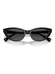 Ralph By Ralph Lauren Black Cat Eye Sunglasses - Image 5 of 5